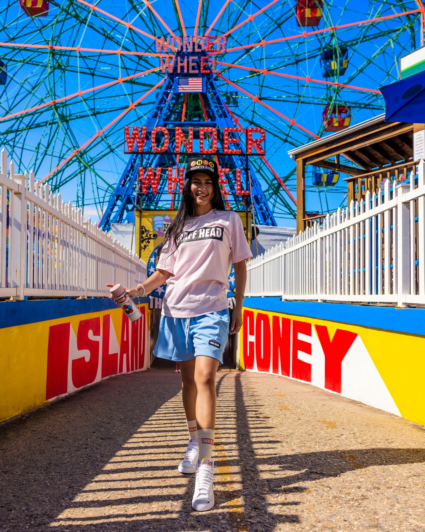 GRAFF HEAD Box Logo T-Shirt (pink/black)