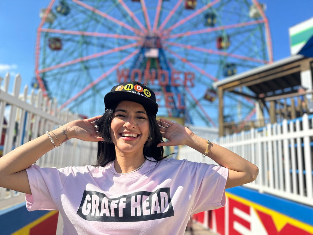 GRAFF HEAD Box Logo T-Shirt (pink/black)