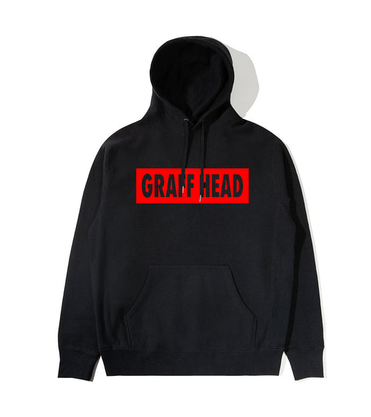 GRAFF HEAD Box Logo Hoodie (Black/Red)