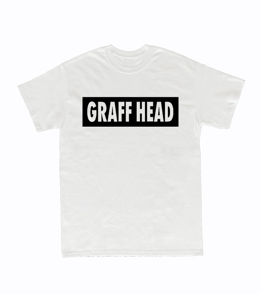 GRAFF HEAD Box Logo T-Shirt (White/Black)