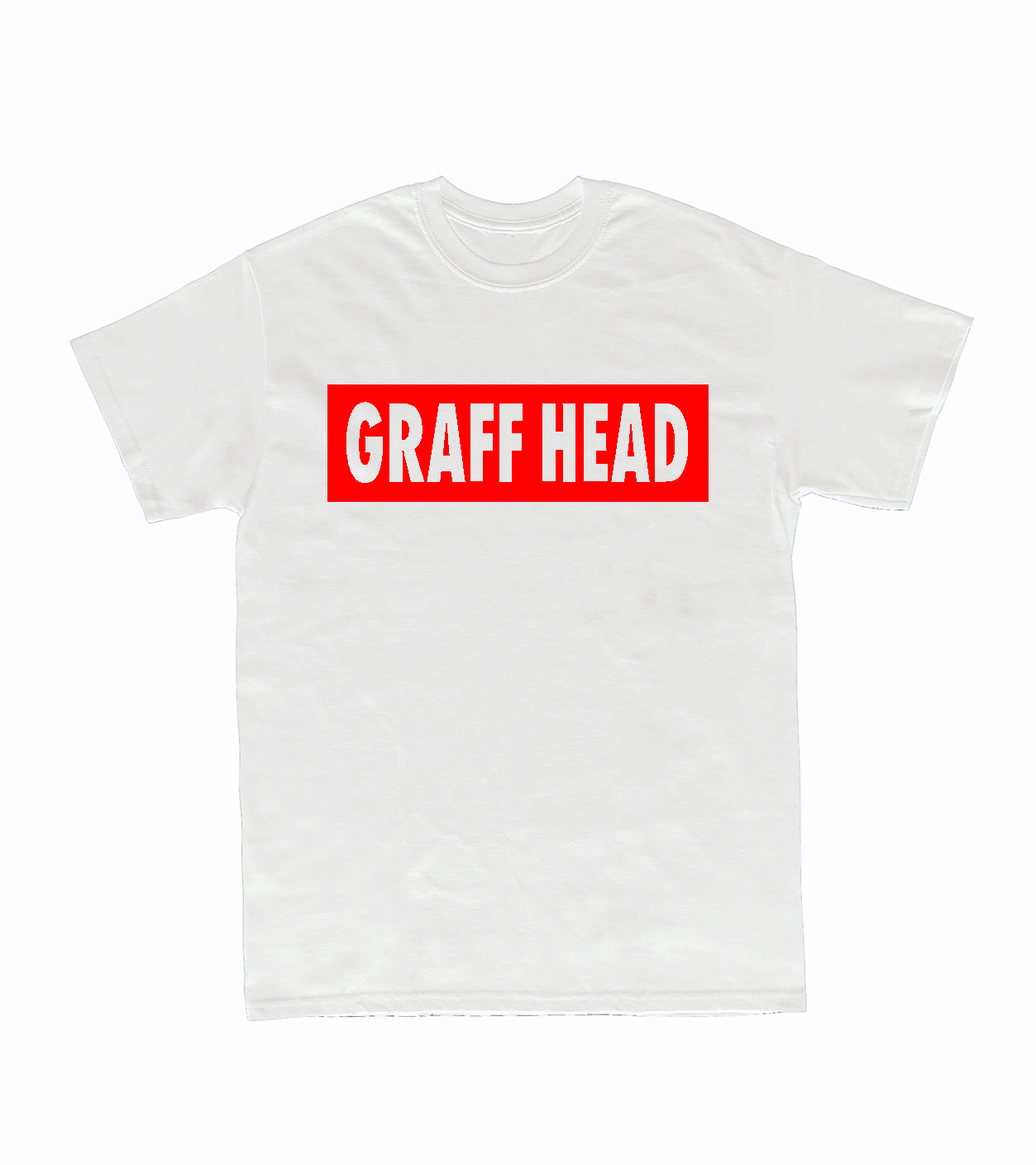 GRAFF HEAD Box Logo T-Shirt (White/Red)