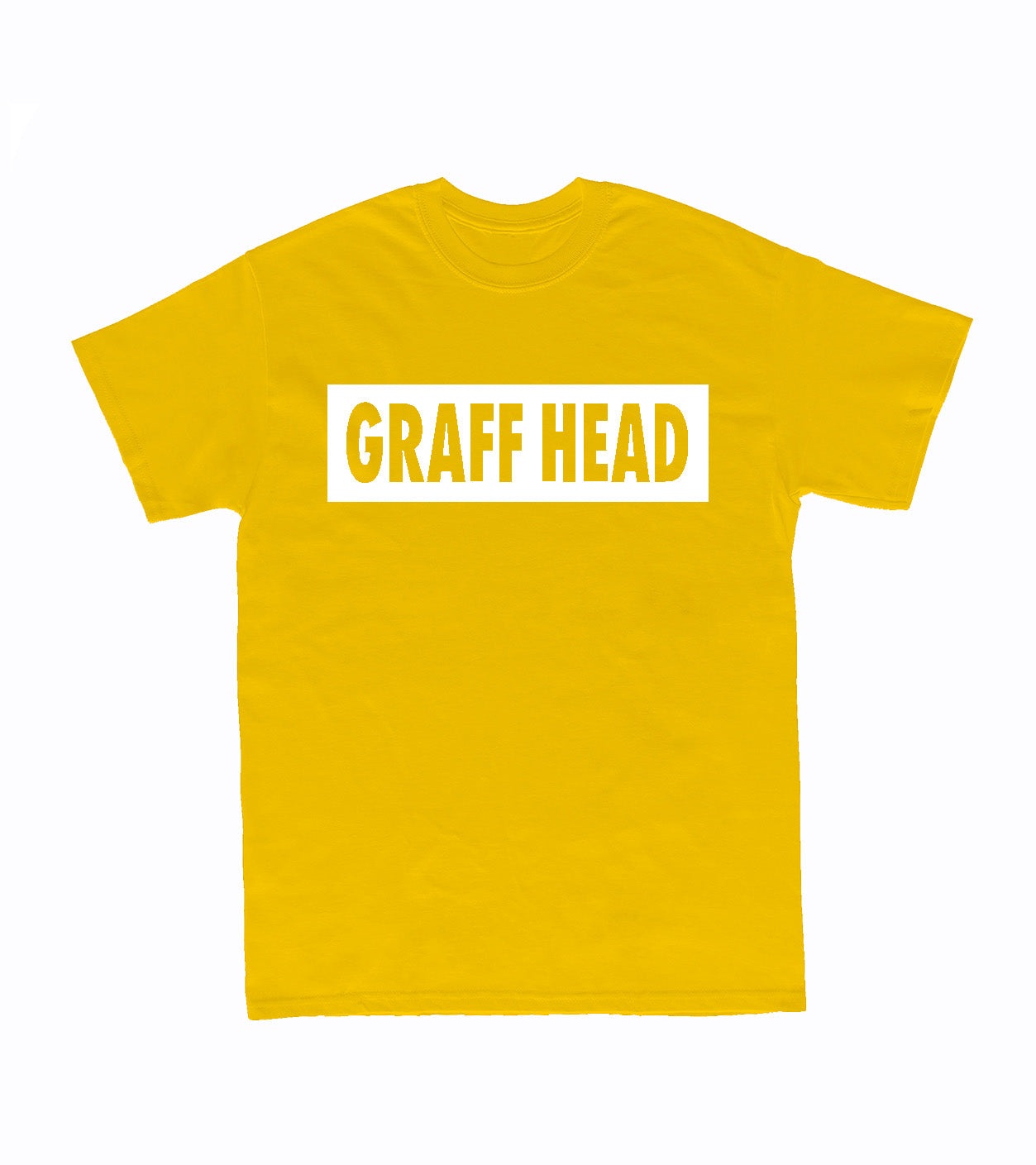 GRAFF HEAD Box Logo T-Shirt (Yellow/White)