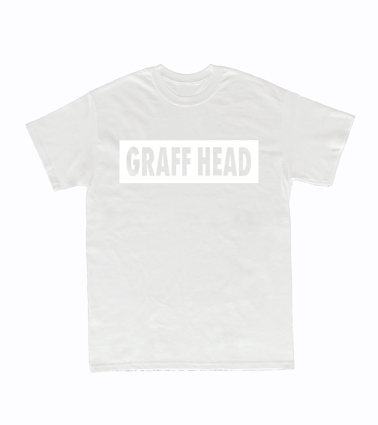 GRAFF HEAD Box Logo T-Shirt (White/White)